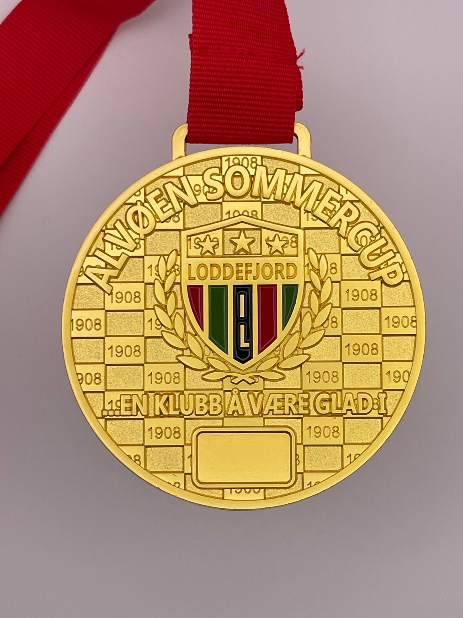Gullmedalje med klubbpreg – utviklet for fotballcup - Bilde 2